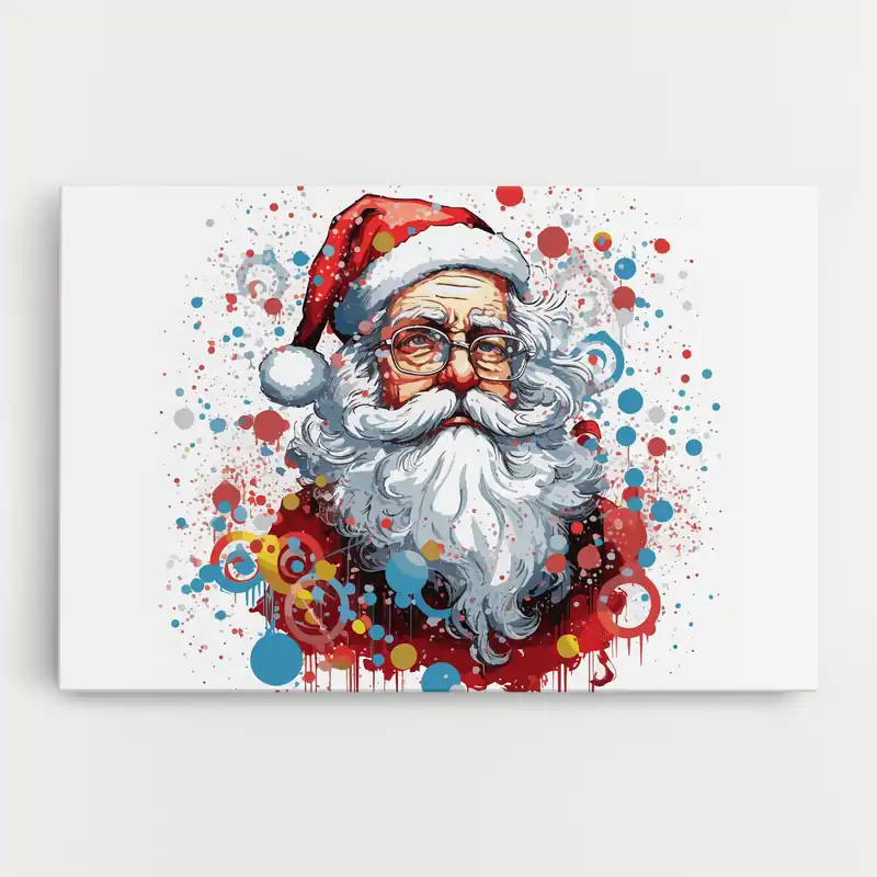 Wochenendangebot Leinwandbild Artistic Santa