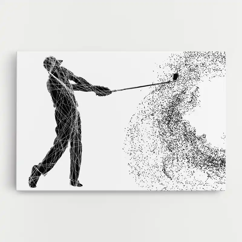 Zertifiziert Leinwandbild Golf White