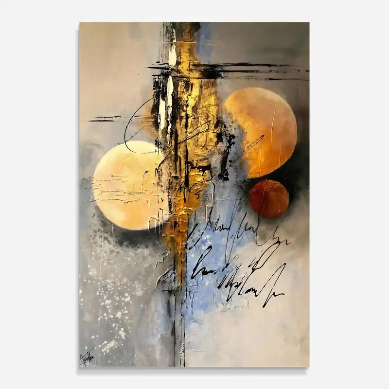 Versand Am Gleichen Tag Glasbild Abstract Moons