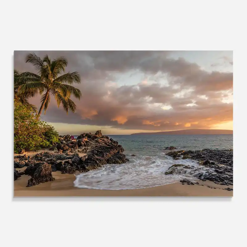 Angebot Glasbild Beautiful Beach Landscape
