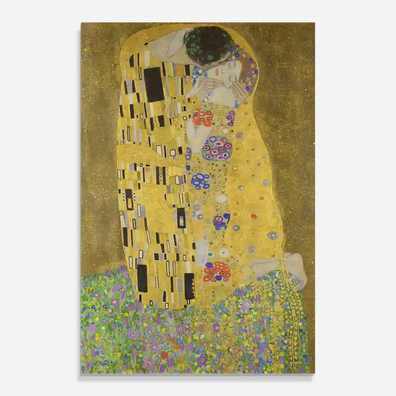 Super-Preis Glasbild The Kiss