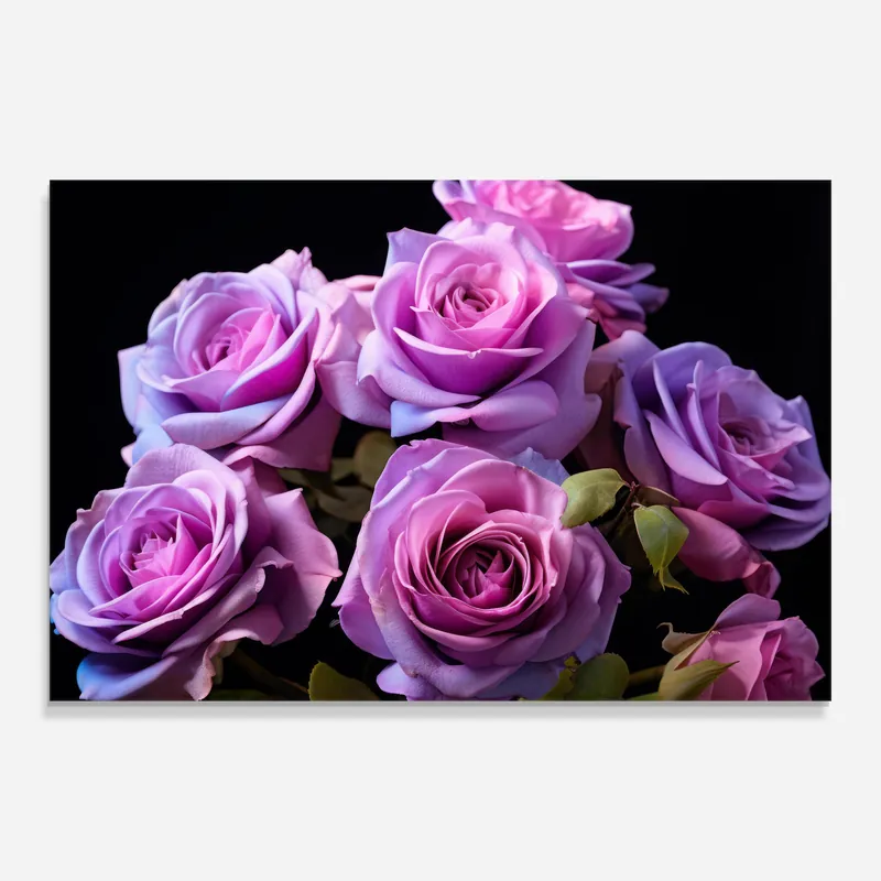 Wochenendangebot Glasbild Light Purple Rose