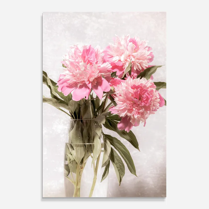 Abverkauf Glasbild Bouquet Vase