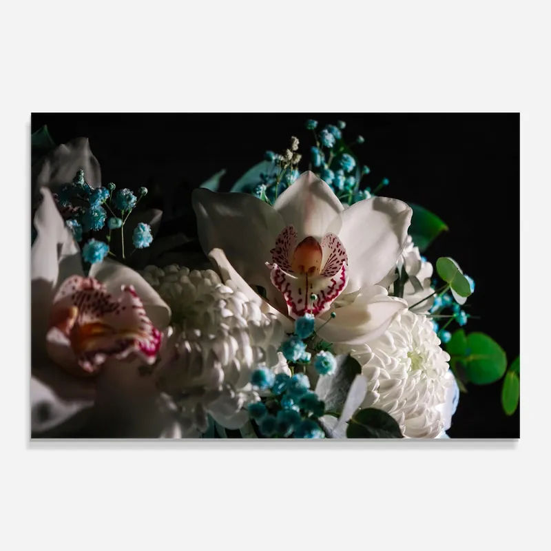 Zertifiziert Glasbild Orchids