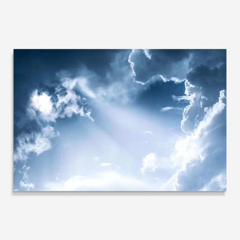 Zertifiziert Glasbild Dark Blue Sky