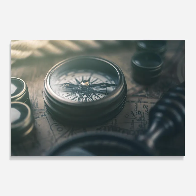 Zertifiziert Küchenrückwand Glas Compass Art