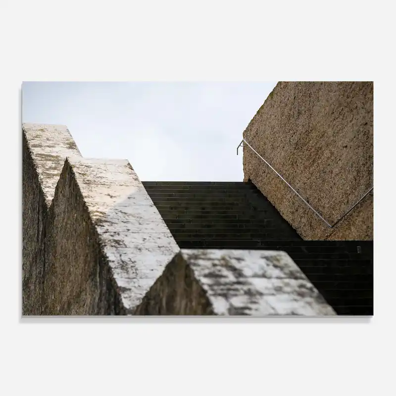 Zertifiziert Küchenrückwand Glas Black Stairs