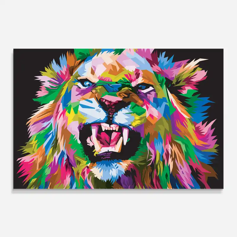 Abverkauf Küchenrückwand Glas Angry Lion Eyes