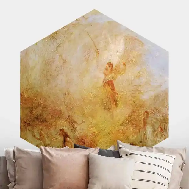 William Turner - Engel vor Sonne                               Hexagon Fototapete Neu
