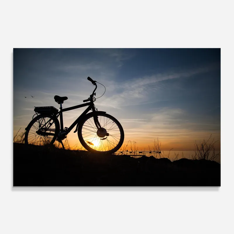Zertifiziert Küchenrückwand Glas Blue Sky Bike