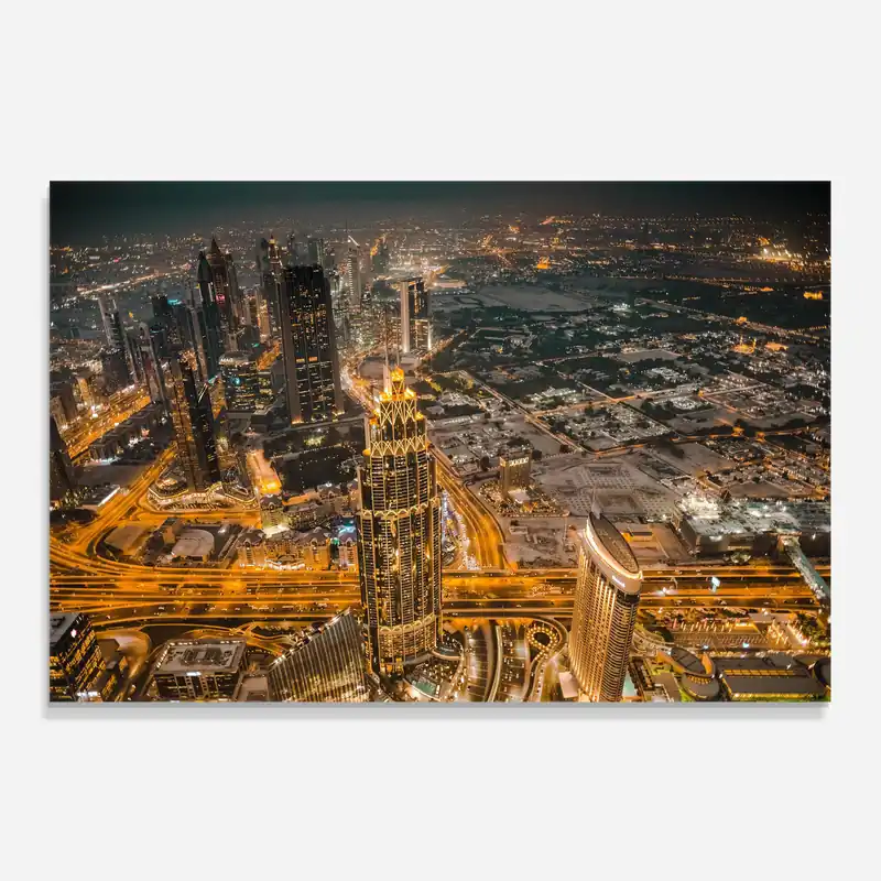 Wochenendangebot Küchenrückwand Glas Dubai Lights