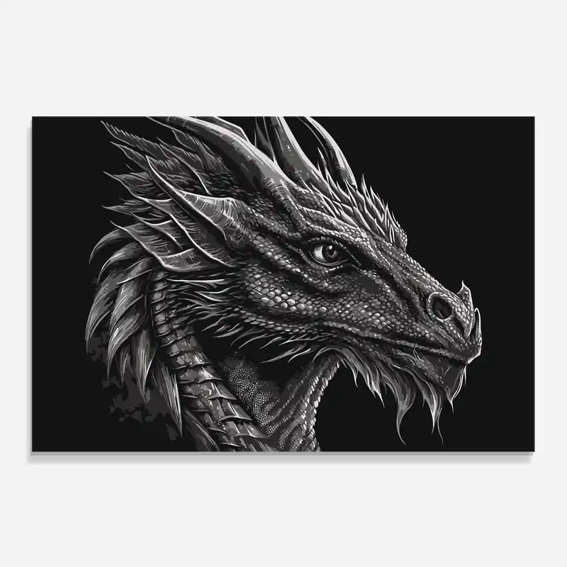 Angebot Küchenrückwand Glas Grey Dragon