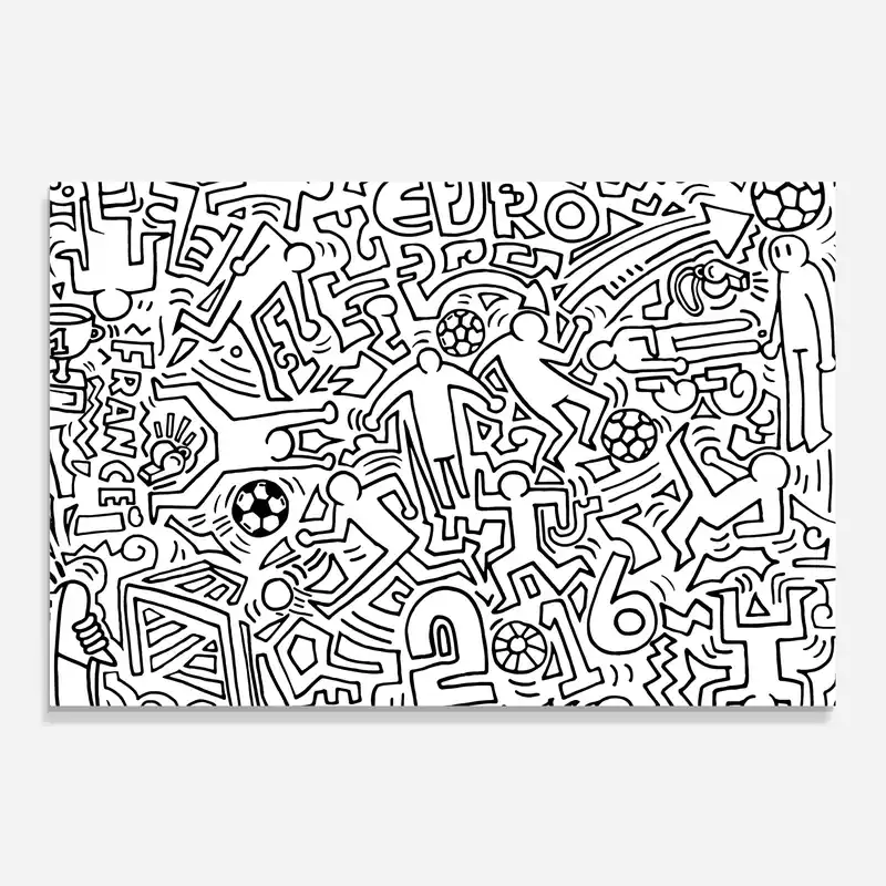 Abverkauf Küchenrückwand Glas Football Drawing