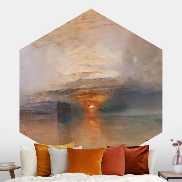 William Turner - Strand bei Calais                               Hexagon Fototapete Saisonangebot