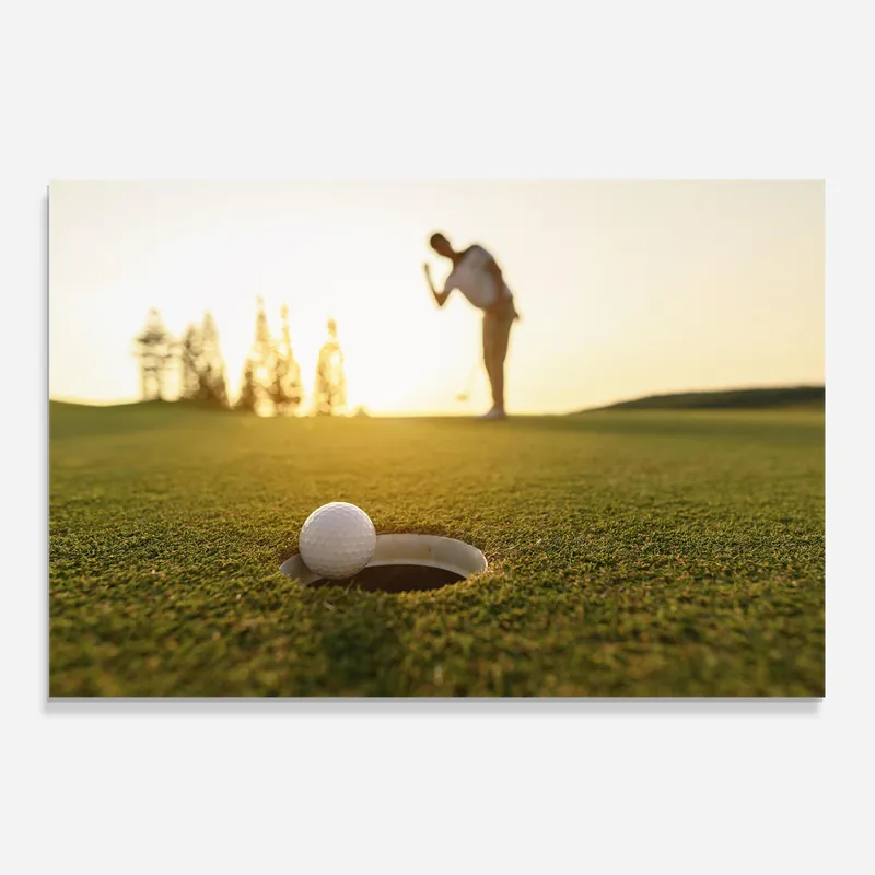 Zertifiziert Küchenrückwand Glas Golfer Concept