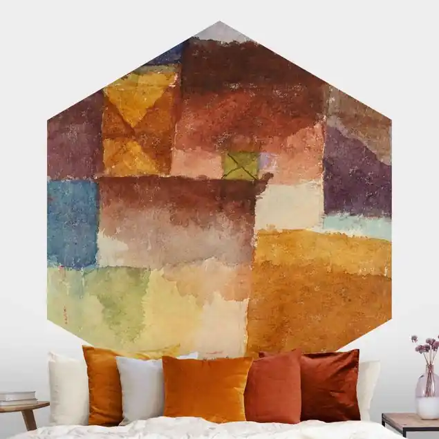 Wochenendangebot Paul Klee - Einöde                               Hexagon Fototapete