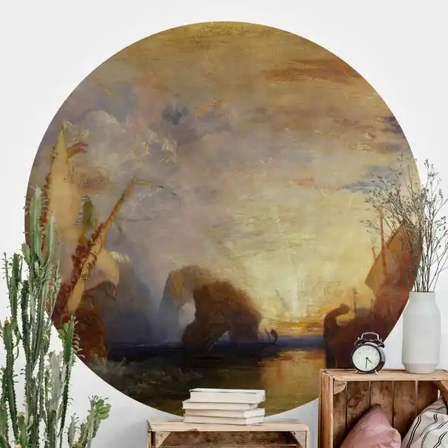 William Turner - Odysseus                               Runde Fototapete Sofort Bestellen