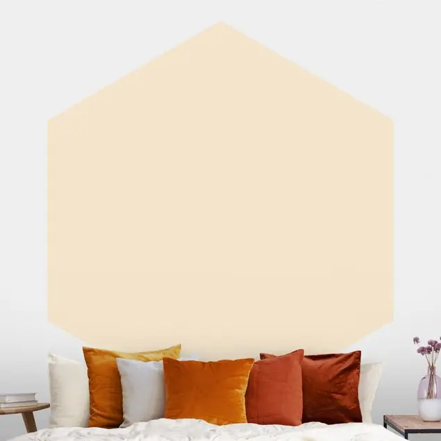 Angebot Crème                               Hexagon Fototapete