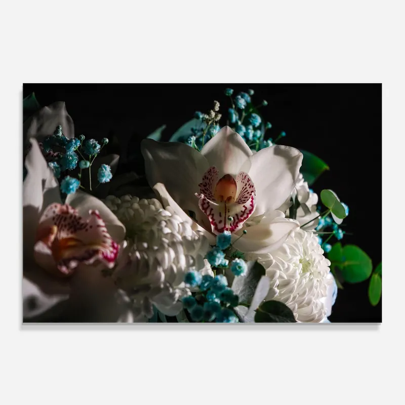 Zertifiziert Küchenrückwand Glas Orchids