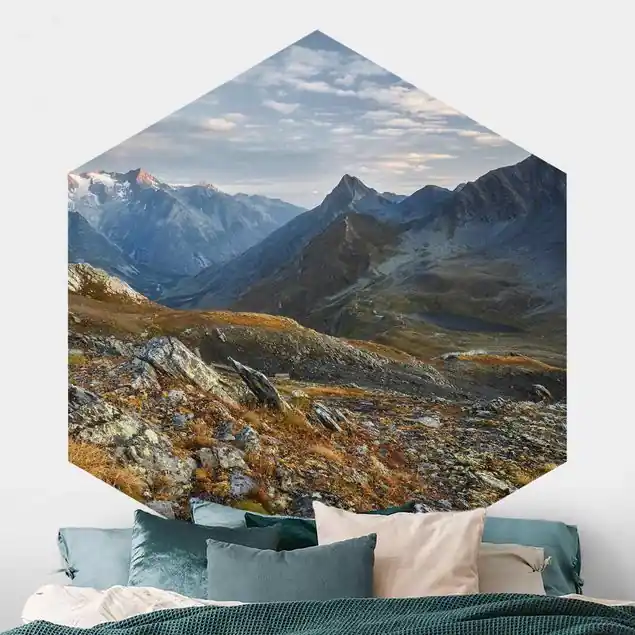 Abverkauf Col de Fenêtre Schweiz                               Hexagon Fototapete