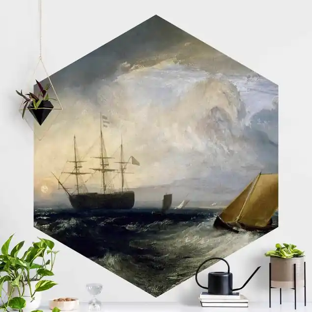 William Turner - Sheerness                               Hexagon Fototapete Must-Have
