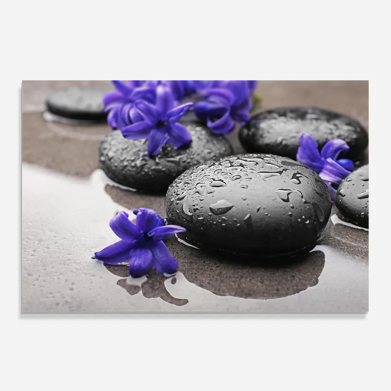 Angebot Küchenrückwand Glas Spa Purple Rock