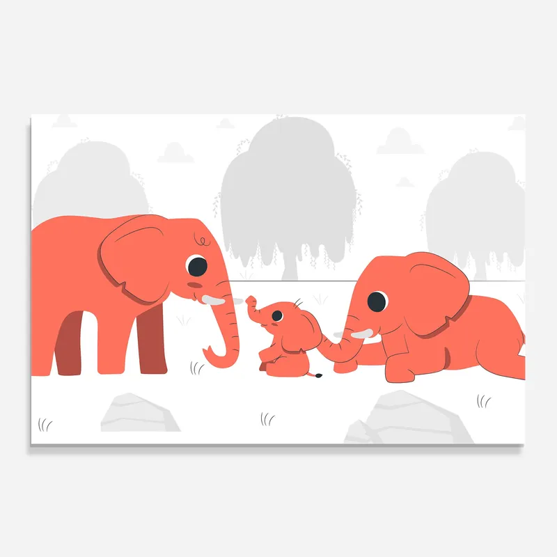 Abverkauf Küchenrückwand Glas Orange Elephant
