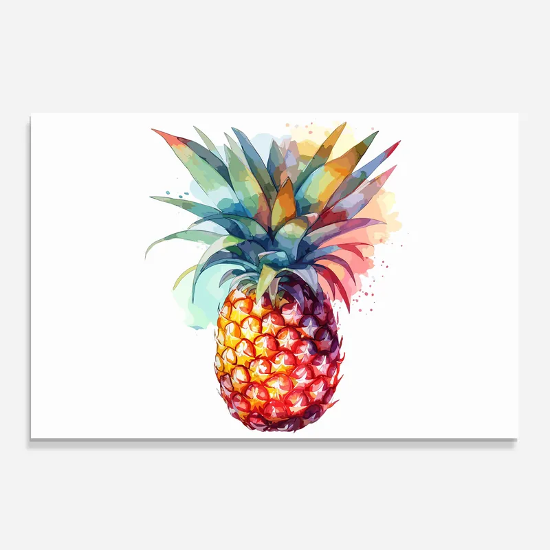 Aktuell Küchenrückwand Glas Pretty Pineapple