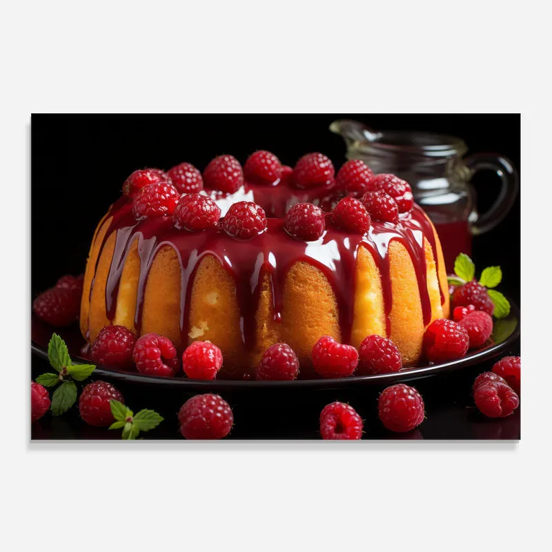 Aktuell Küchenrückwand Glas Raspberry Sauce