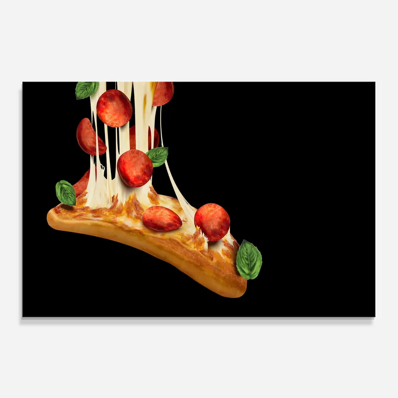 Zertifiziert Küchenrückwand Glas Pizza Falling