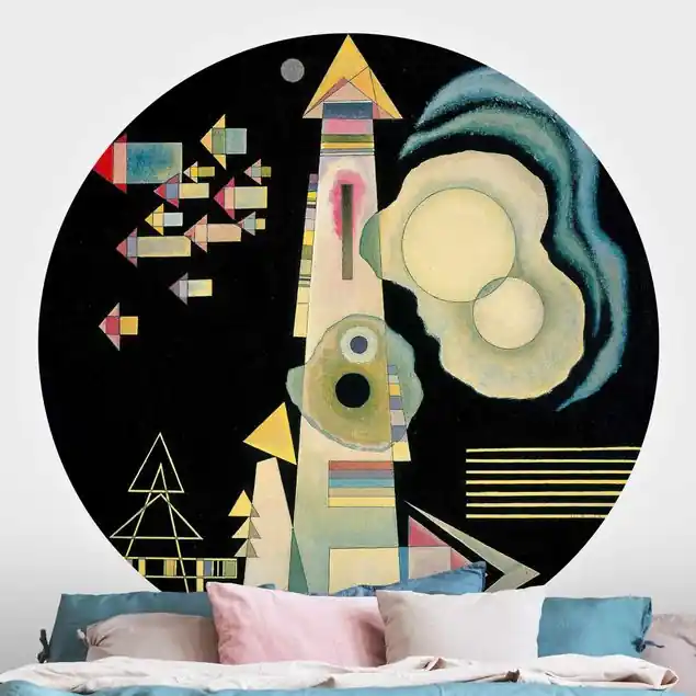 Wassily Kandinsky - Pfeile Runde Fototapete Sichere Zahlung