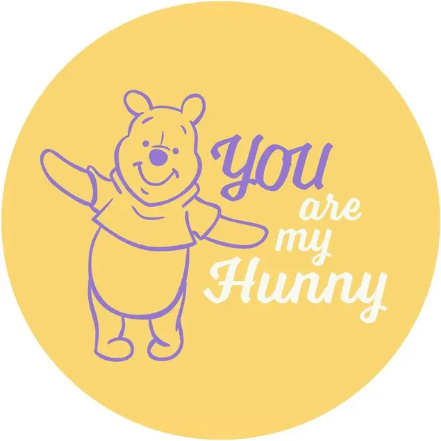 Winnie the Pooh My Hunny Runde Fototapete Saisonangebot