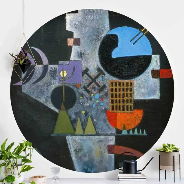 Wassily Kandinsky - Kreuzform Runde Fototapete Neue Ware