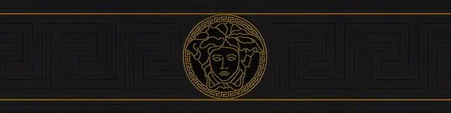 Zertifiziert Versace wallpaper Versace 3 Greek in Metallic Schwarz - 935224 Metallic Mustertapete