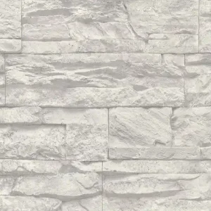 A.S. Création Best of Wood`n Stone 2nd Edition in Grau Weiß - 707116 Mustertapete Top-Angebot