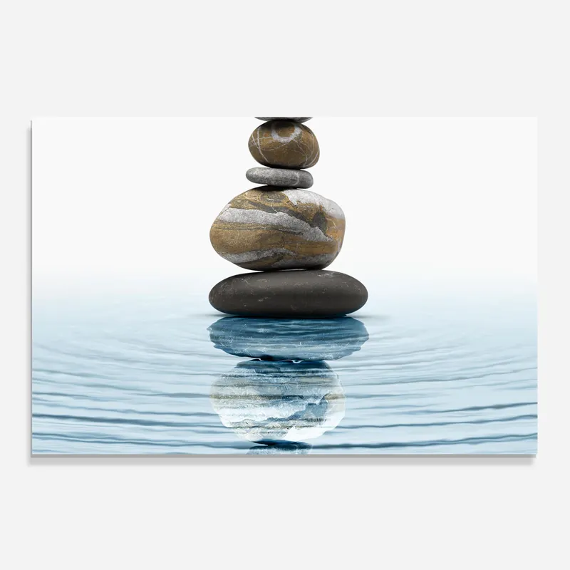 Zertifiziert Küchenrückwand Glas Zen Stones Water