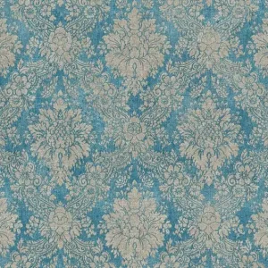 A.S. Création Secret Garden in Blau Braun Metallic - 336075 Metallic Mustertapete Aktuell