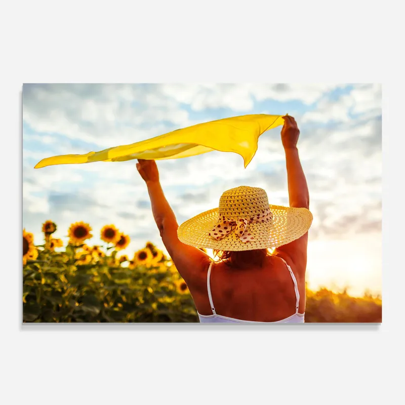 Angebot Küchenrückwand Glas Senior Woman Summer