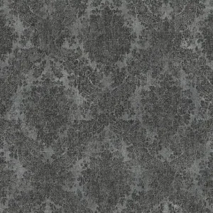 A.S. Création Secret Garden in Grau Metallic Schwarz - 336078 Metallic Mustertapete Versand Am Gleichen Tag