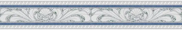 A.S. Création Only Borders 9 in Blau Grau Weiß - 681645 Mustertapete Kostenloser Rückversand