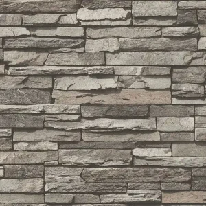 A.S. Création Best of Wood`n Stone 2nd Edition in Creme Grau Schwarz - 958331 Mustertapete Neue Kollektion
