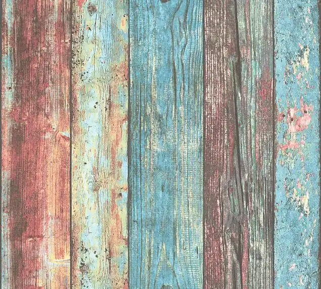 Angebot A.S. Création Best of Wood`n Stone 2nd Edition in Blau Bunt - 307231 Mustertapete