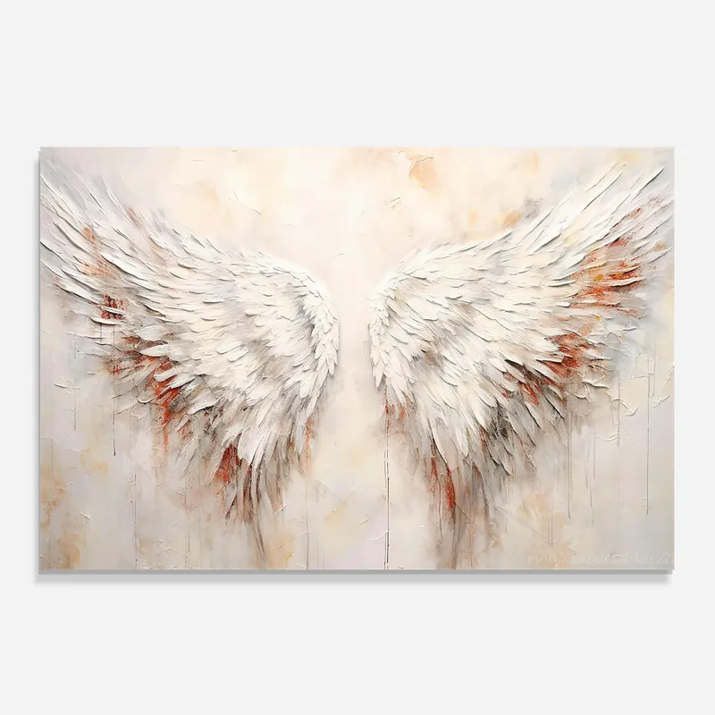 Abverkauf Küchenrückwand Glas White Bloody Wings