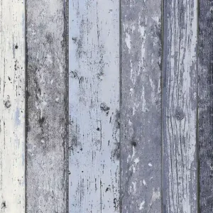 A.S. Création Best of Wood`n Stone 2nd Edition in Blau - 855060 Mustertapete Neue Ware