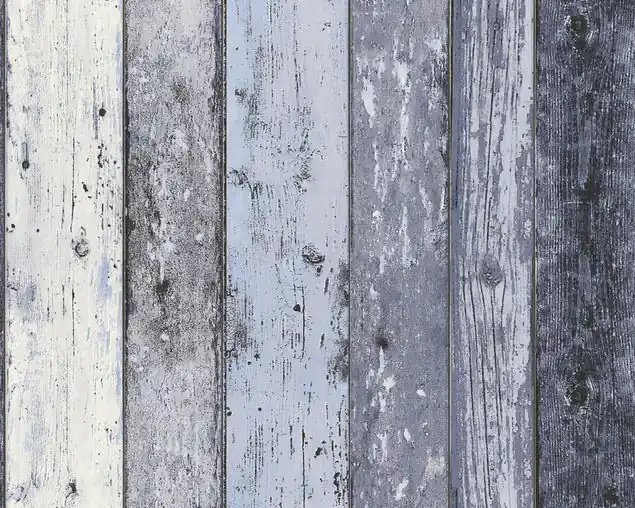A.S. Création Best of Wood`n Stone 2nd Edition in Blau - 855060 Mustertapete Neue Ware
