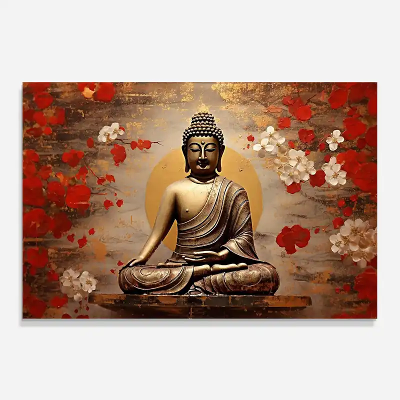Zertifiziert Küchenrückwand Glas Japanese Buddha Art
