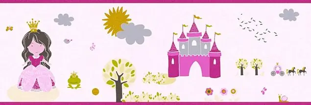 A.S. Création Little Stars in Bunt Rosa - 358531                               Mustertapete Schneller Versand