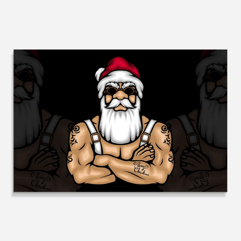 Aktuell Küchenrückwand Glas Strong Santa