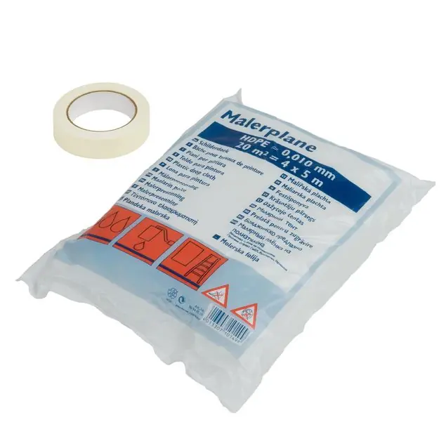 Bodenschutz Set - Malerkreppband und Abdeckplane                               Zubehör Must-Have