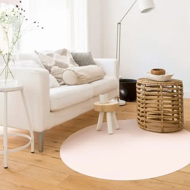 Aktuell Perlmutt Runder Vinyl-Teppich